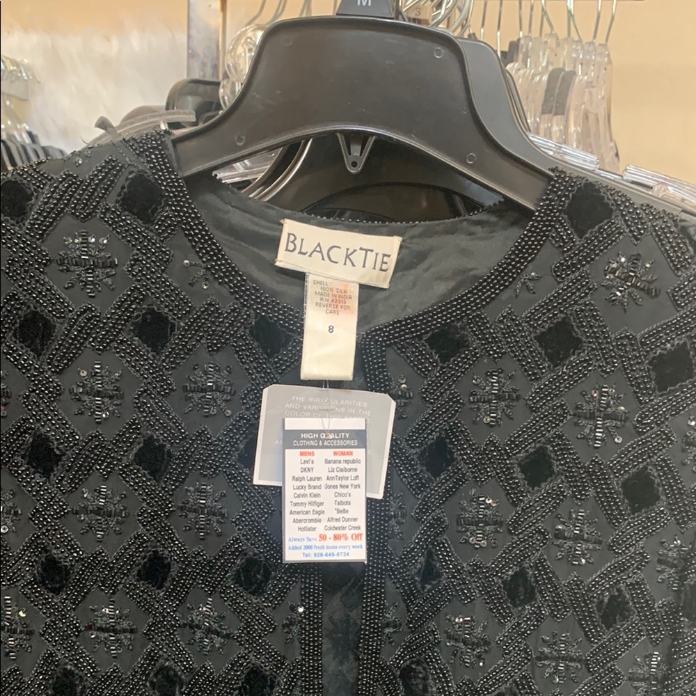 Women's Black Embellished Jacket